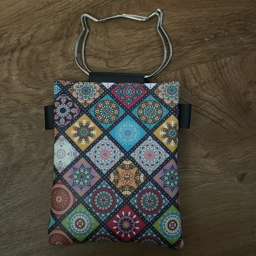 Cat Handles Crossbody Patchwork Purse